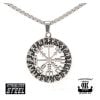 Northern Viking Jewelry Riimu Viikinkompassi -kaulakoru NVJRS086-1
