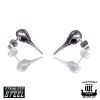 Northern Viking Jewelry Raven Skull Ohrringe NVJKK036-1