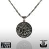 Northern Viking Jewelry Vegvisir Halskette NVJRS070-1