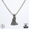 Northern Viking Jewelry Vegvisir Axehead -Anhänger NVJ-H-RS048-1