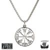 Northern Viking Jewelry Viikinkikompassi Vegvisir Halskette 50 cm NVJRS079-1