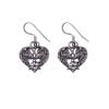 Northern Viking Jewelry Heart Wolf korvakorut NVJKK038-1