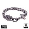 Northern Viking Jewelry Byzantine Thor's Hammer Wolf Head -rannekoru NVJRA016-1