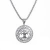 Northern Viking Jewelry Shiny Steel Tree Of Life Halskette 55 cm NVJRS022
