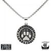 Northern Viking Jewelry Wolf Paw Rune -kaulakoru (55cm) NVJRS064-1
