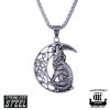 Northern Viking Jewelry Moon Wolf -kaulakoru 60 cm NVJRS100-1