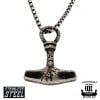 Northern Viking Jewelry Forged Thor's Hammer Halskette NVJRS149_50