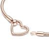 Pandora Rose Moments Heart Clasp Armband 17 cm 582257C00
