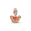Pandora Pink & Yellow Murano Glass Butterfly Dangle hela 782698C01-1