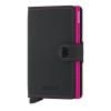 Secrid Miniwallet Matte Black Fuchsia MM-BLACK-FUCSHIA-1