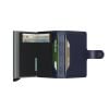 Secrid Miniwallet Metallic Blue MME-BLUE-3