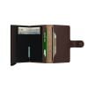Secrid Miniwallet Saffiano Brown MSA-BROWN-4