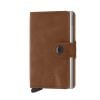 Secrid Miniwallet Vintage Cognac Silver MV-COGNAC-SILVER-1