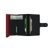 Secrid Miniwallet Matte Black-Red  MM-BLACK-RED -3