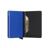 Secrid Slimwallet Matte Black & Blue SM-Black & Blue