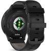 Garmin Venu 3 grafiitinharmaa kehä, musta runko ja musta nahkaranneke 010-02784-52-2