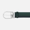 Montblanc Horseshoe Buckle Sfumato British Green 35mm Belt MB198644-3
