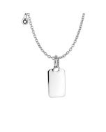Pandora Engravable Rectangle Tag kaulakoru 