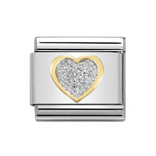 Nomination Classic Glitter Sydän 030220/02