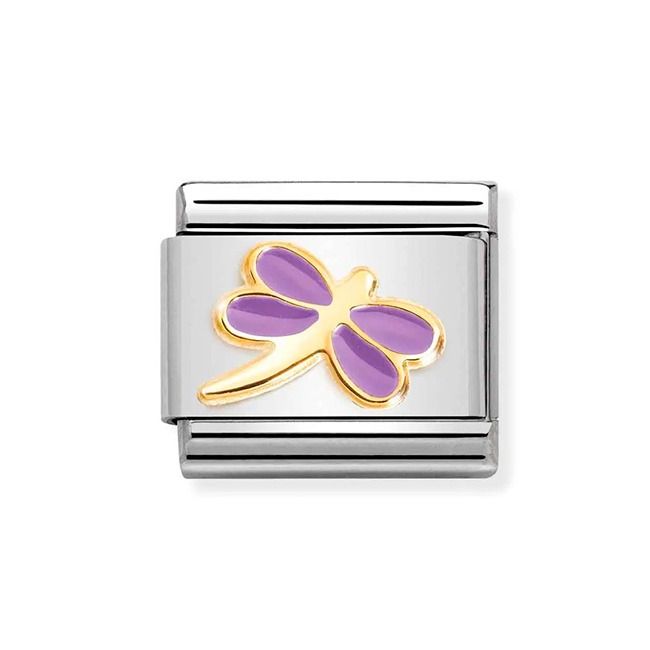 Nomination Classic Purple Dragonfly 030285/55