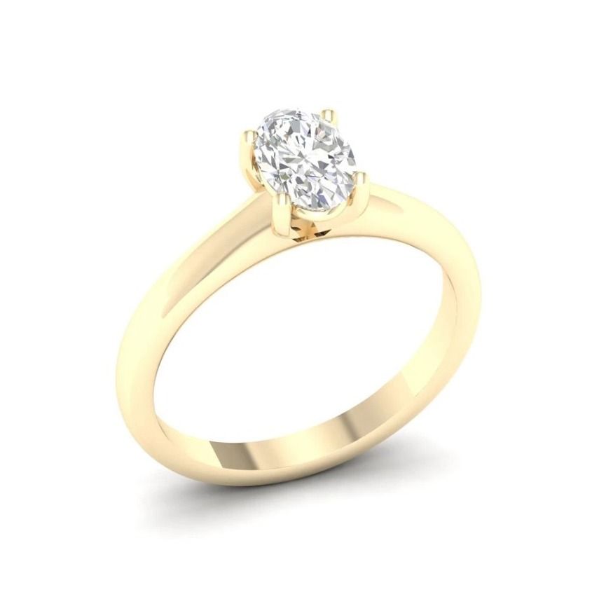 Brilliant Star Ring mit Labordiamant RS0703 YG 0.75CT