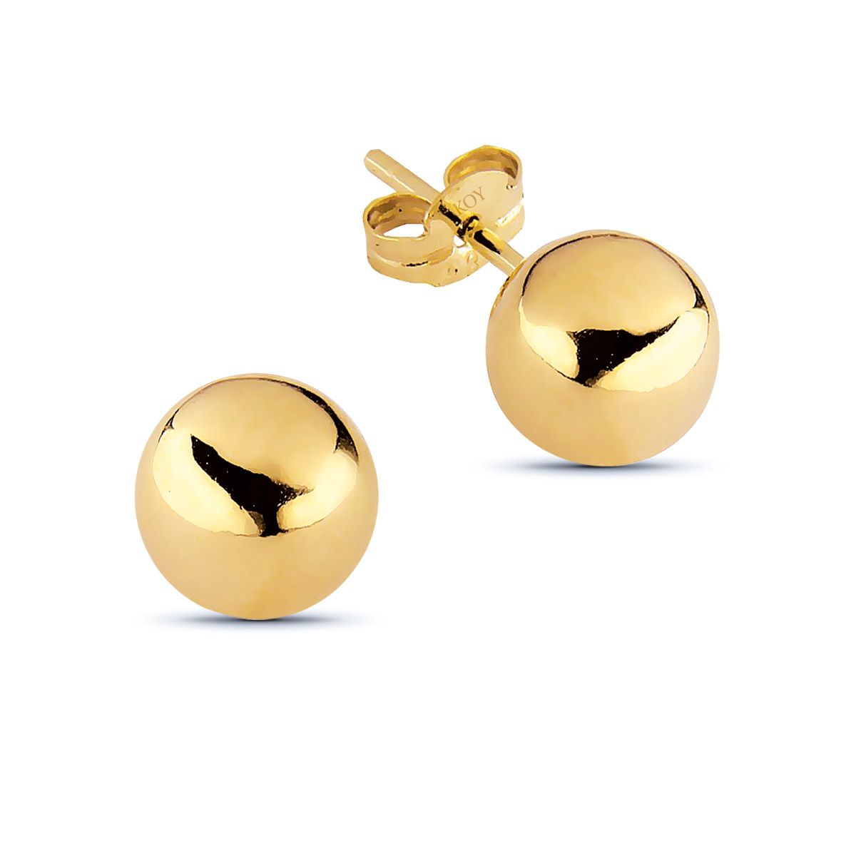 Gold Ohrringe 6mm 100241