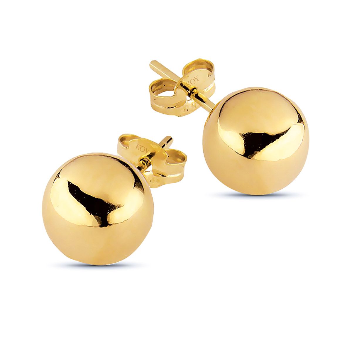 Gold Ohrringe 7 mm 100251