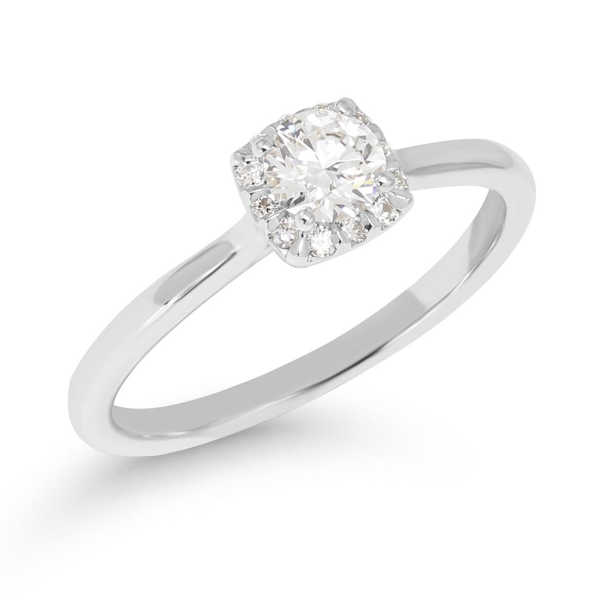 Beat Of Love Cushion Halo sormus / laboratoriotimantit R-8314LDPDW