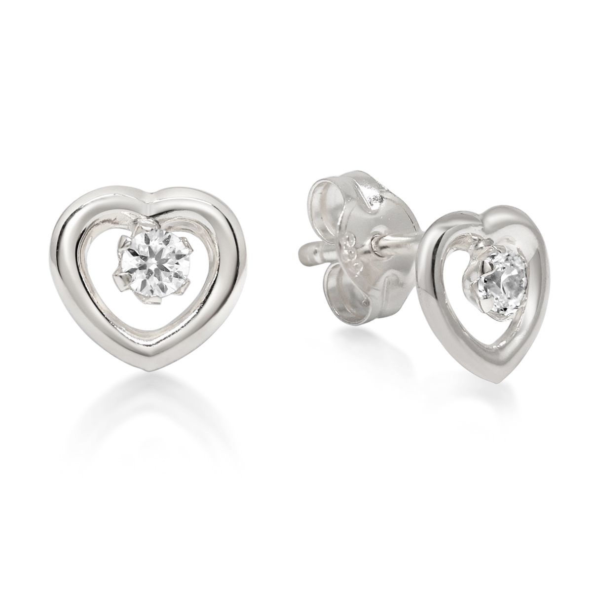 Weißes Gold Ohrringe 123161ZW