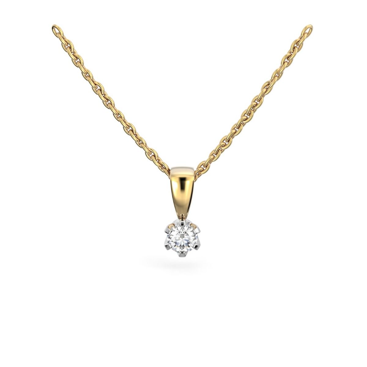 Festive Classic timanttiriipus, kelta- ja valkokulta 129-010R-KV