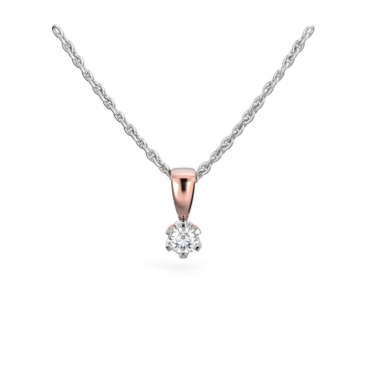 Festive Classic timanttiriipus, puna- ja valkokulta 129-010R-PV