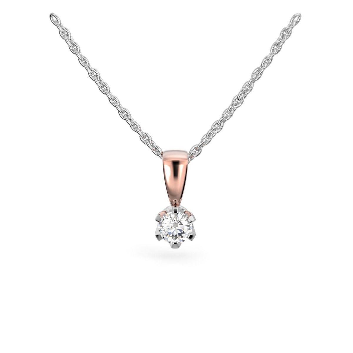 Festive Classic timanttiriipus, puna- ja valkokulta 129-015R-PV