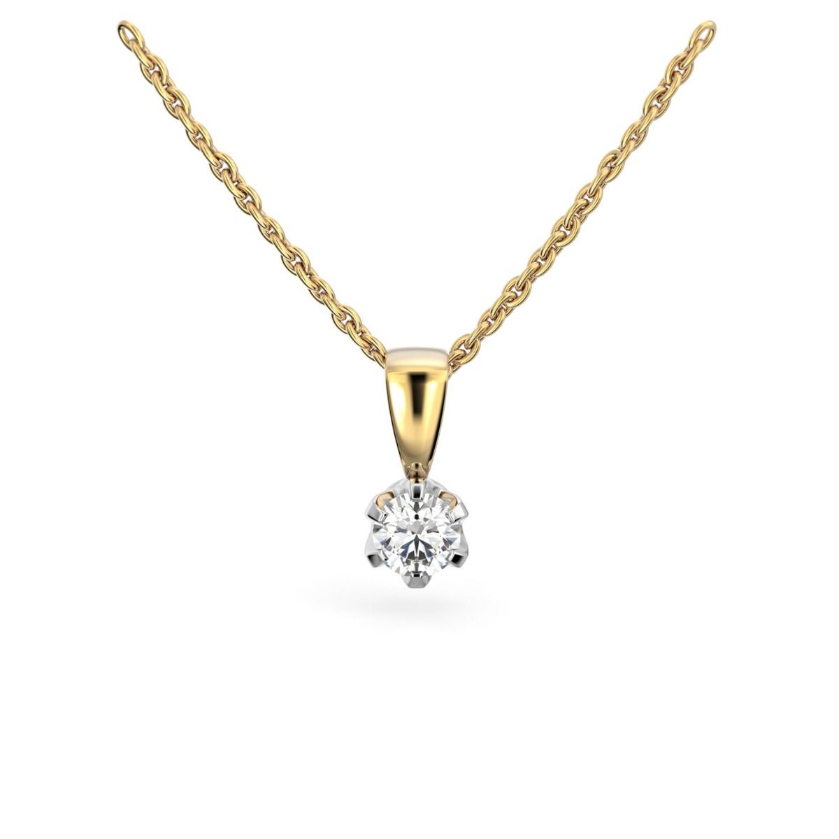 Festive Classic timanttiriipus, kelta- ja valkokulta 129-020R-KV