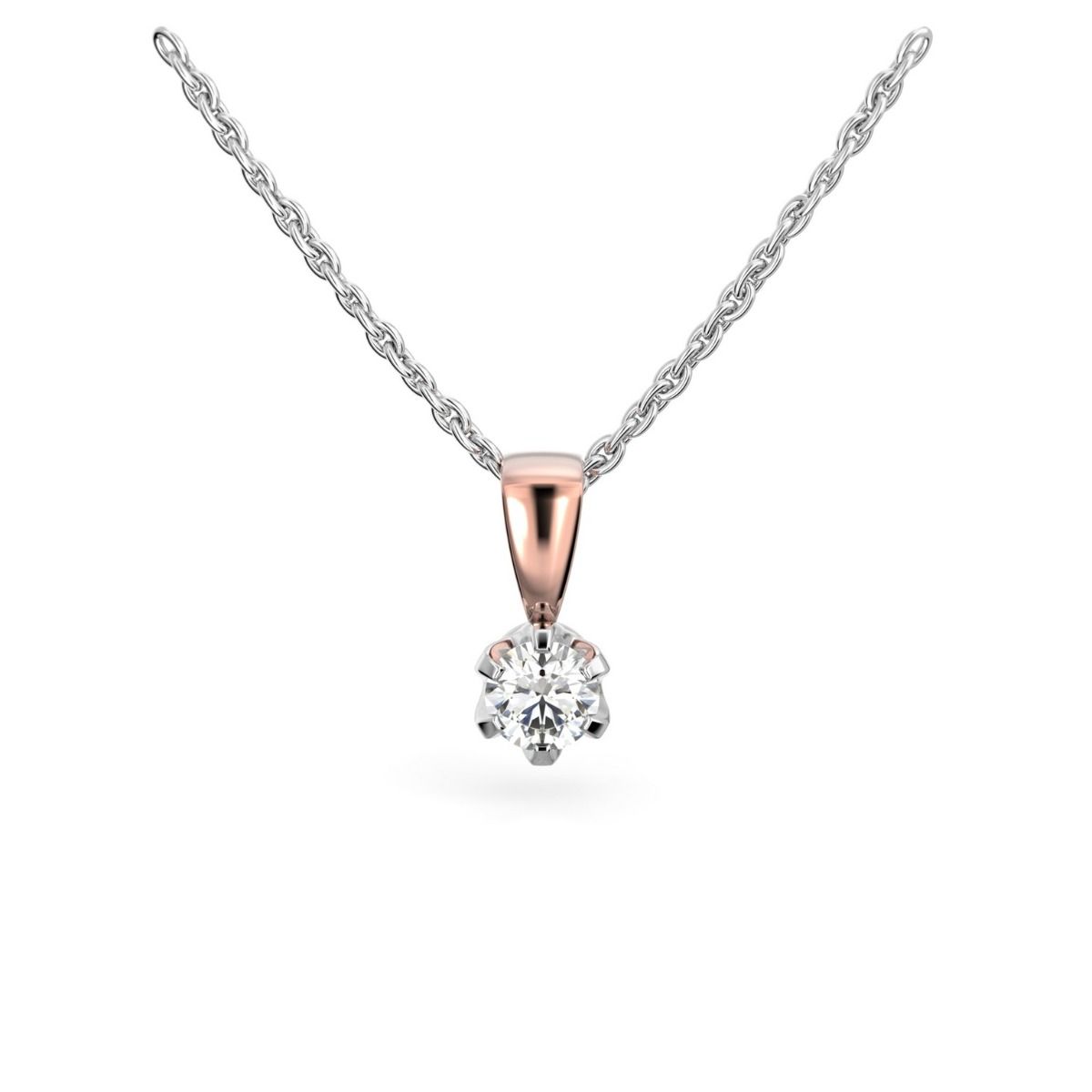 Festive Classic timanttiriipus, puna- ja valkokulta 129-020R-PV