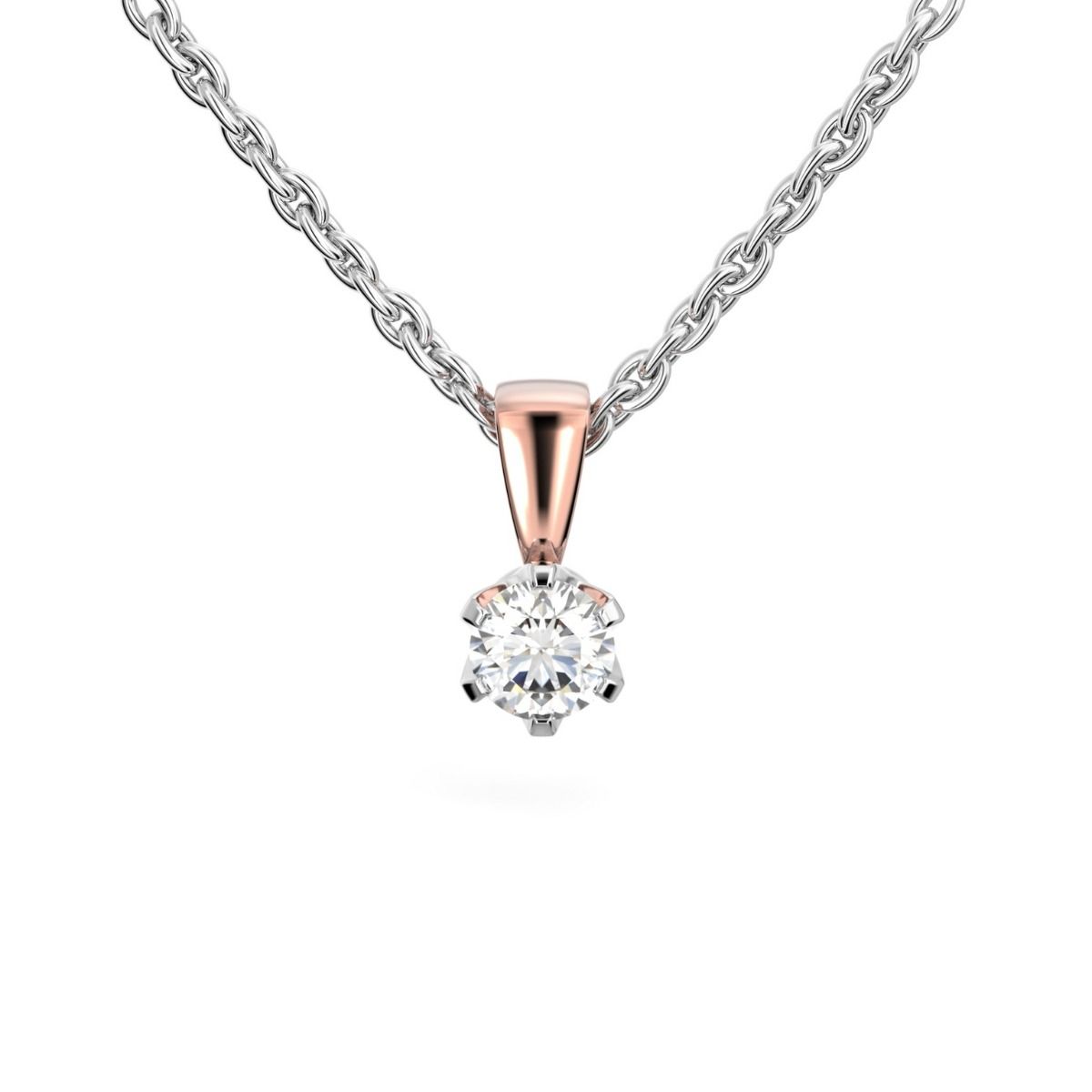 Festive Classic timanttiriipus, puna- ja valkokulta 129-040R-PV