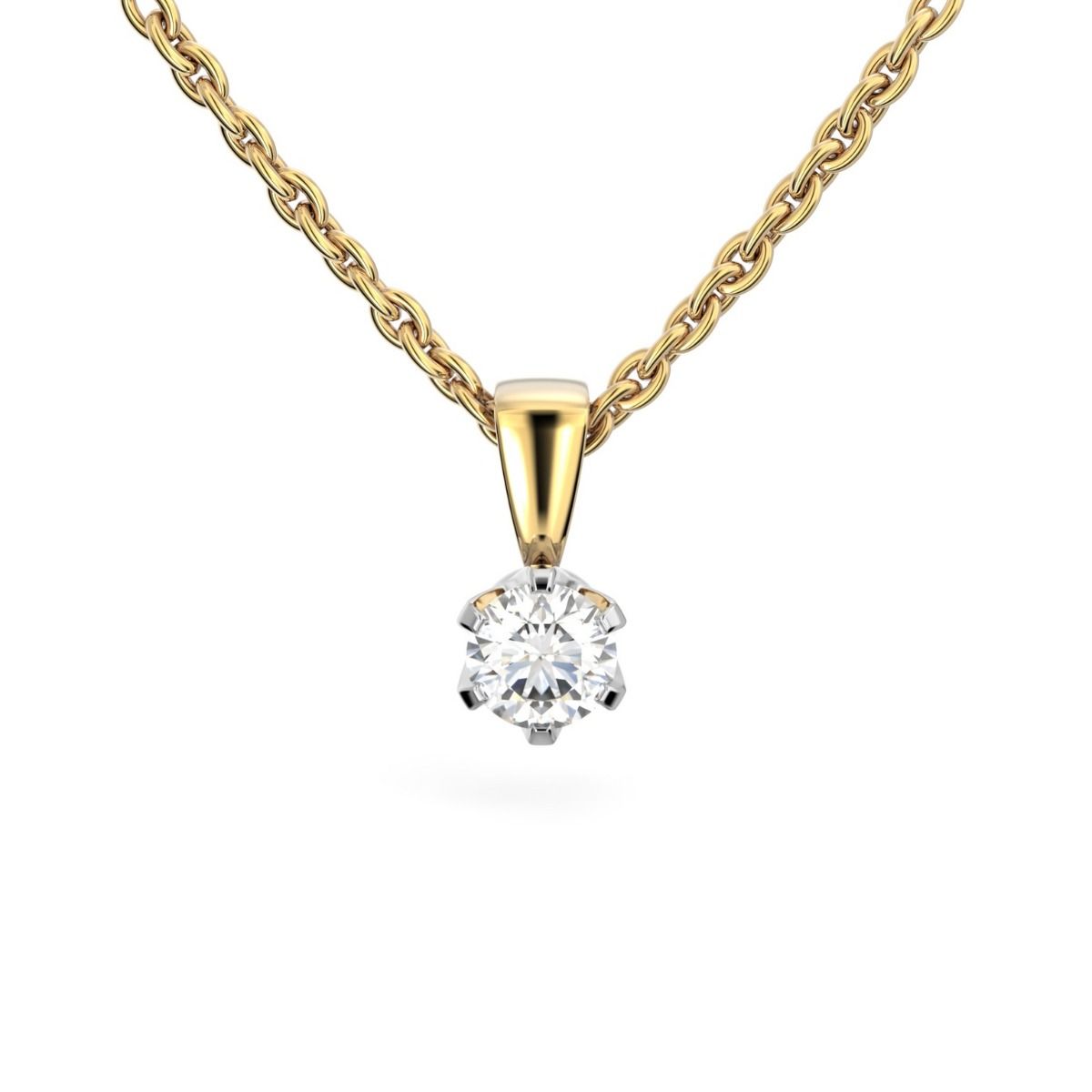 Festive Classic timanttiriipus, kelta- ja valkokulta 129-045R-KV