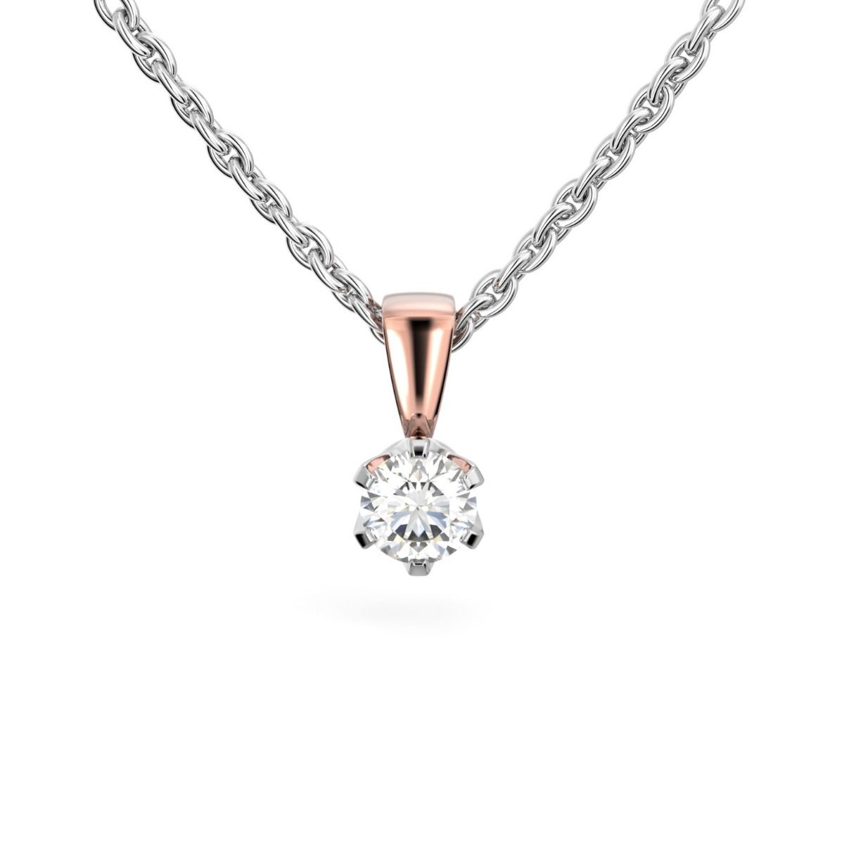 Festive Classic timanttiriipus, puna- ja valkokulta 129-045R-PV