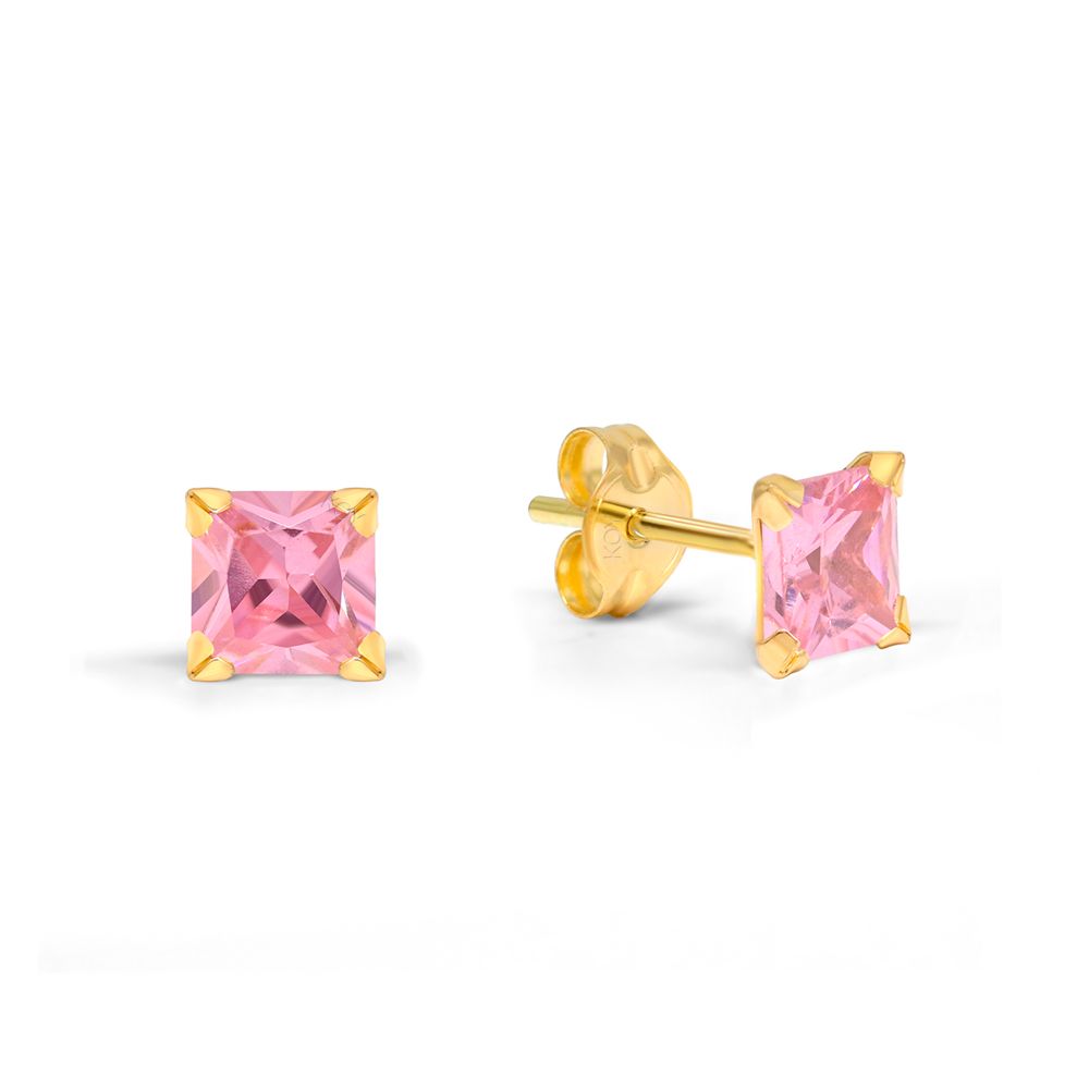 Gold Ohrringe 134751pink