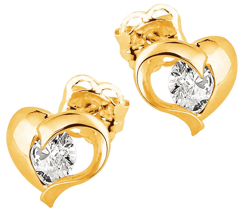 Gold Ohrringe JE34308-CZ