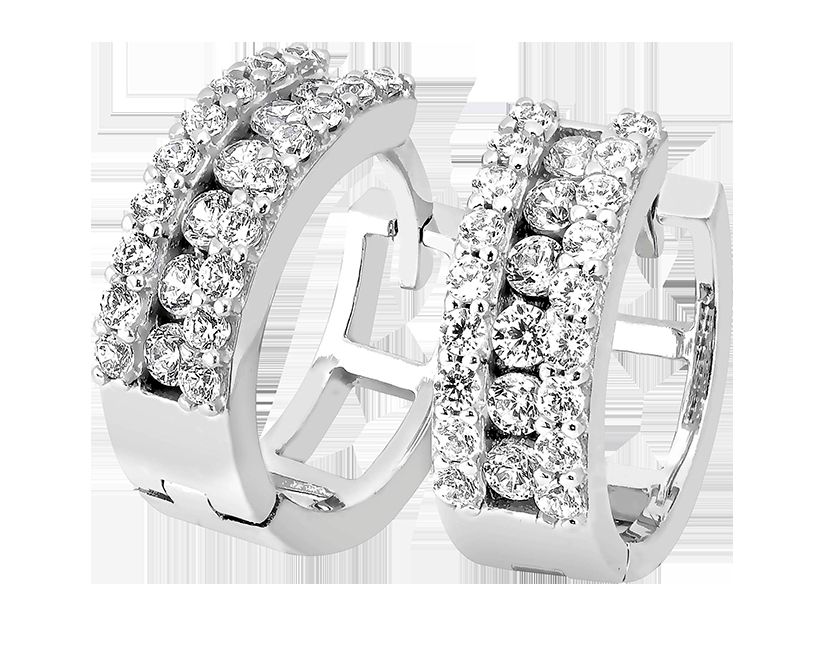 Weißes Goldiset Ohrringe EE0416-02