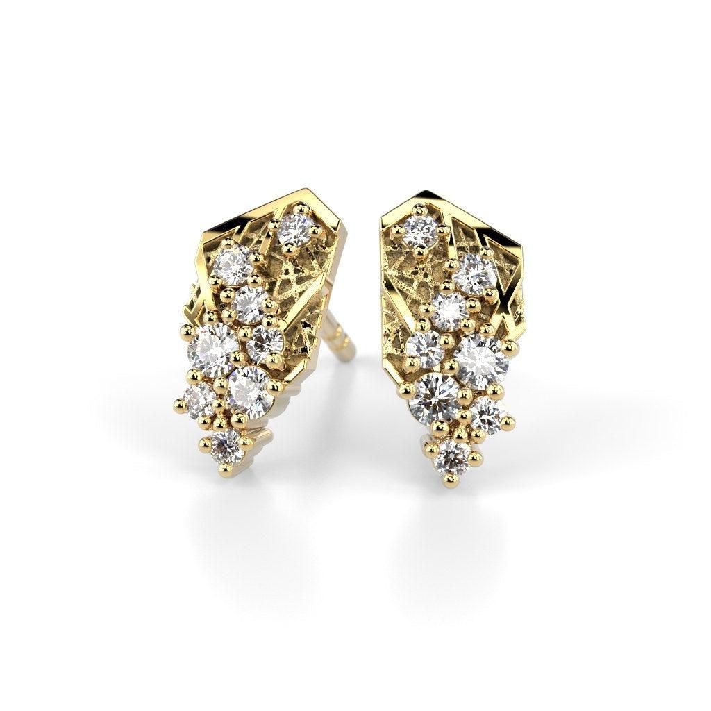 Festive Routa Rakka Timanttikorvakorut 0,21 ct keltakulta 656-021-KK