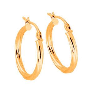 Kultaiset rengaskorvakorut 15OBC389/99 375