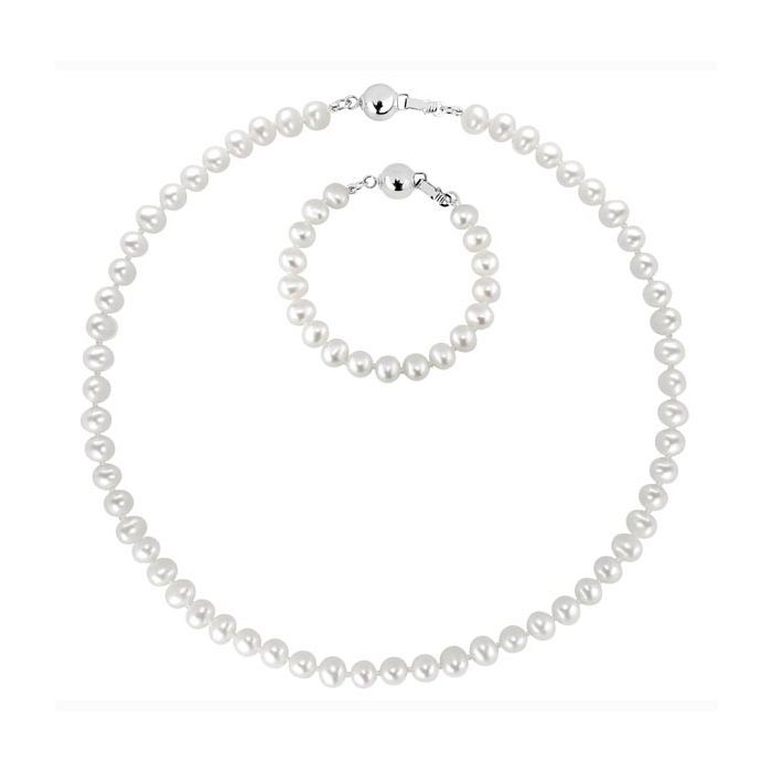 Toive Pearls 30+10cm w/ silver lock
