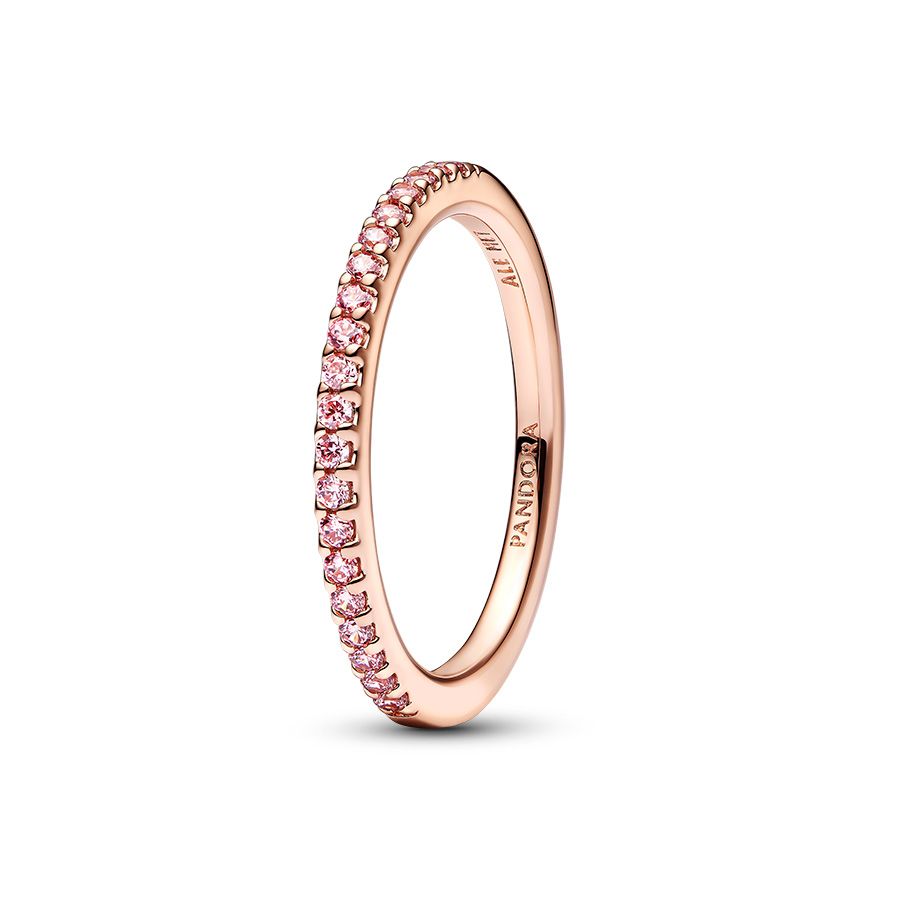 Pandora Sparkling Pink Band sormus 182999C01