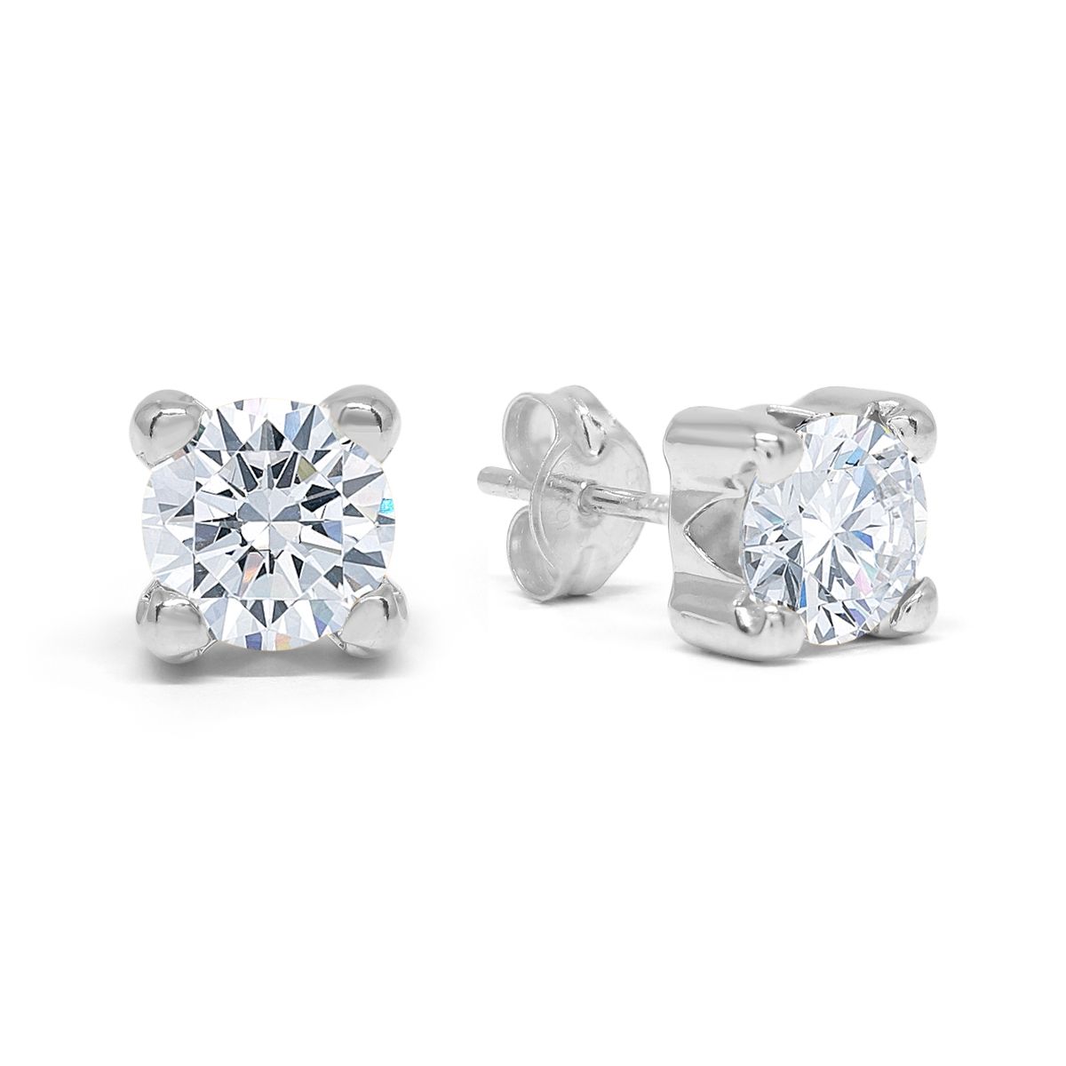  Weißes Gold Ohrringe 190821ZW