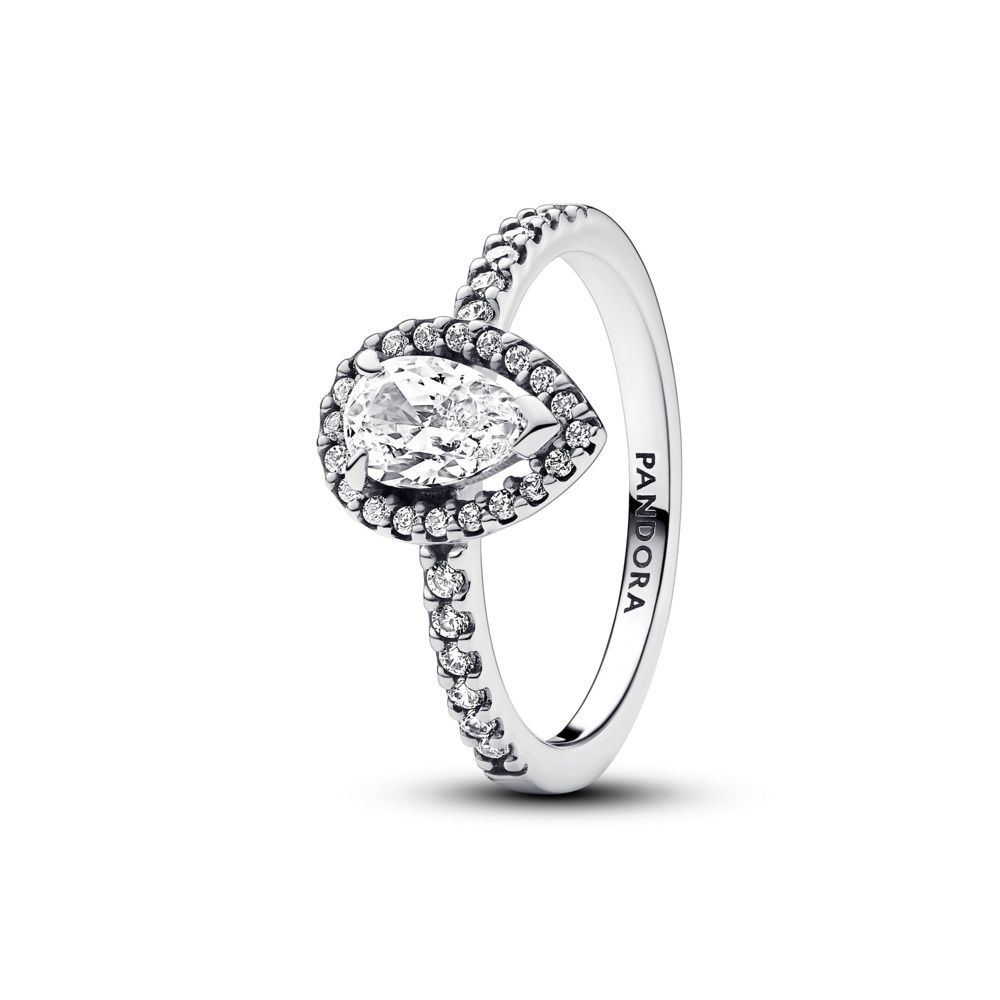 Pandora Sparkling Tear Drop Ring 192835C01
