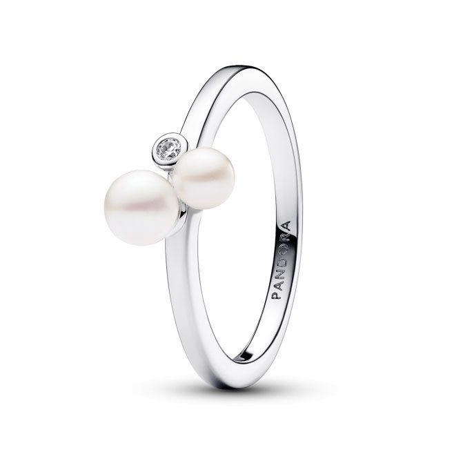 Pandora Duo Treated Freshwater Cultured Pearls Ring 193156C01
