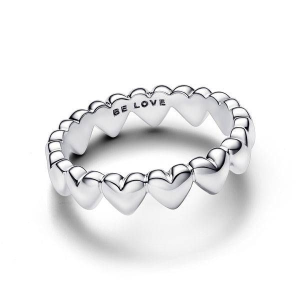 Pandora Row of Hearts Ring 193427C00