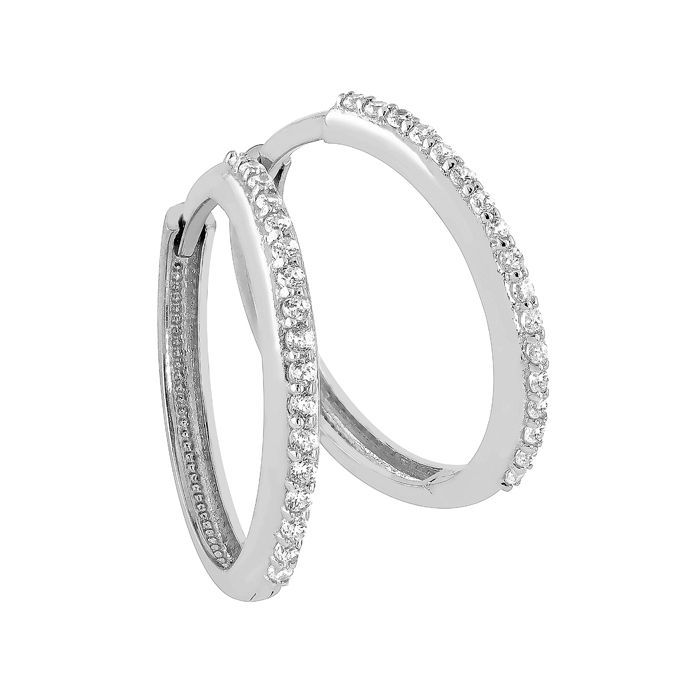 Hopeiset rengaskorvakorut EE1064-02