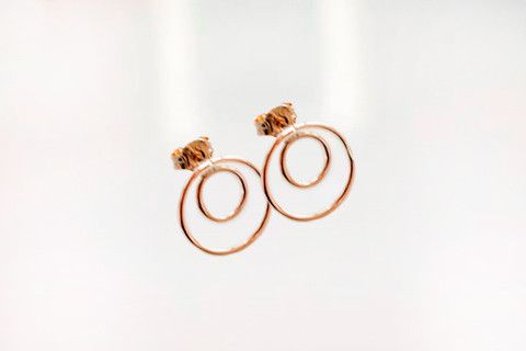 Kultaiset korvakorut 10 mm 20205